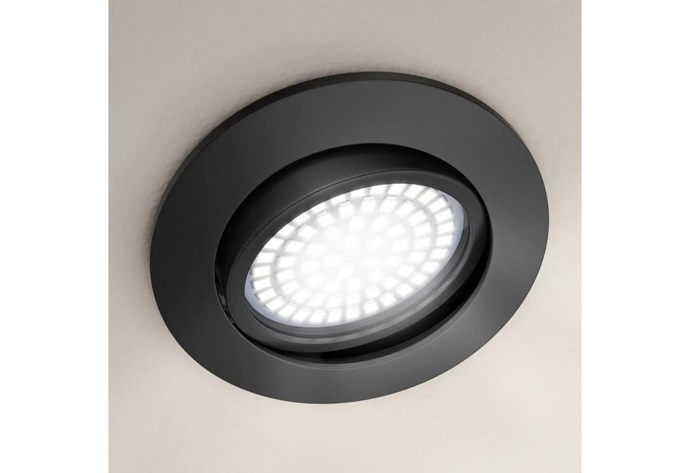 Brandson LED Einbaustrahler 10er Set Dimmbar Schwenkbar Schwarz - Bild 5