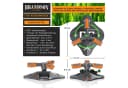 Brandson 2x Kreisregner Garten Sprinkler 360° Rasensprenger 3 Arm Bild 2