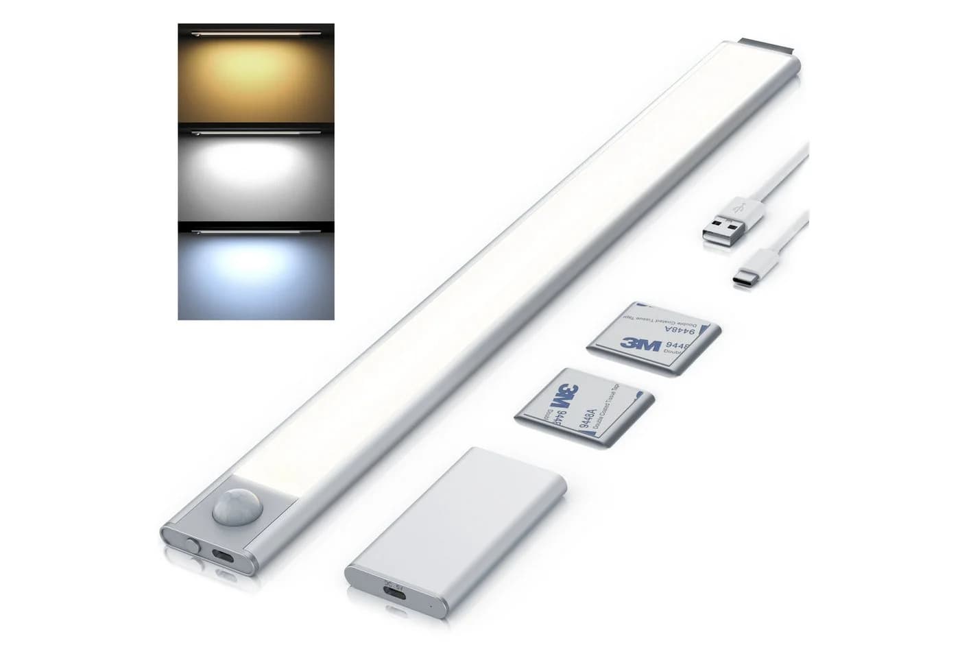 Brandson LED Unterschrankleuchte mit Bewegungsmelder und 3 Lichtfarben - Bild 2
