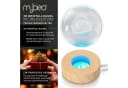 MyBeo LED Dekolicht 3D Glaskugel K9 Kristall RGB Farbwechsel Bild 3