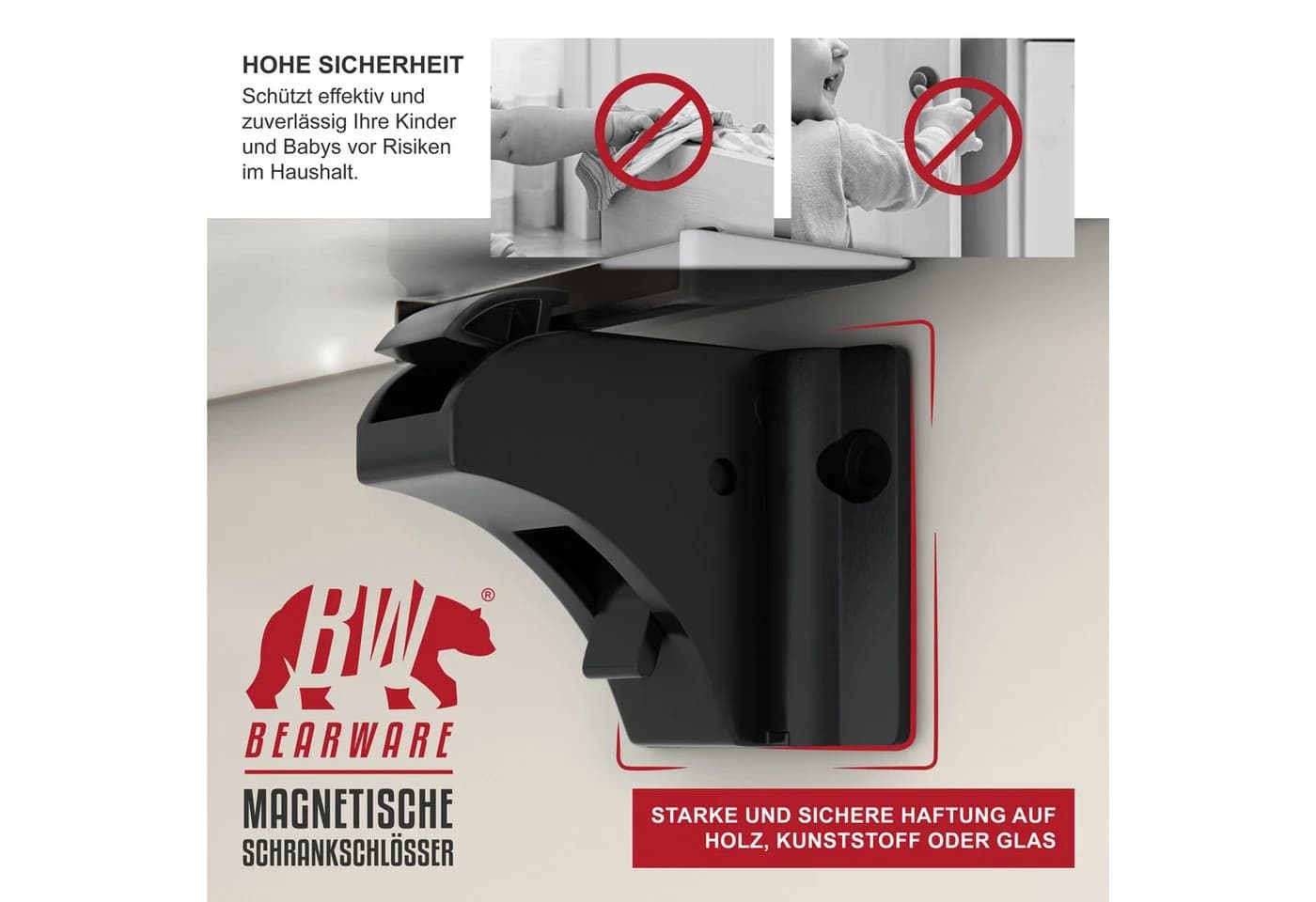 Magnetische, selbstklebende Kindersicherung - Bild 5