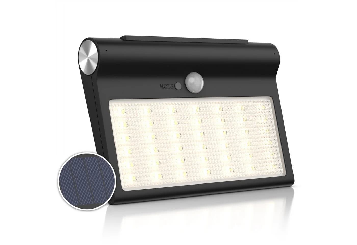 Brandson LED Solarleuchte mit PIR-Sensor 84 LEDs IP54 Schwarz - Bild 2