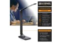 Brandson Schreibtischlampe Metall Schwarz mit Wireless Charging und USB Bild 1