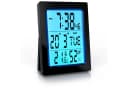 BEARWARE Digitalwecker Schwarz mit Temperaturanzeige & 2 Alarmen Bild 2