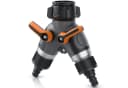 Brandson 2-Wege Wasserverteiler Y-Verteiler 3/4 Zoll Schwarz/Orange Bild 2