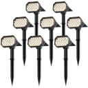 Brandson 8x LED Solar Gartenstrahler Schwarz IP65 Bild 1