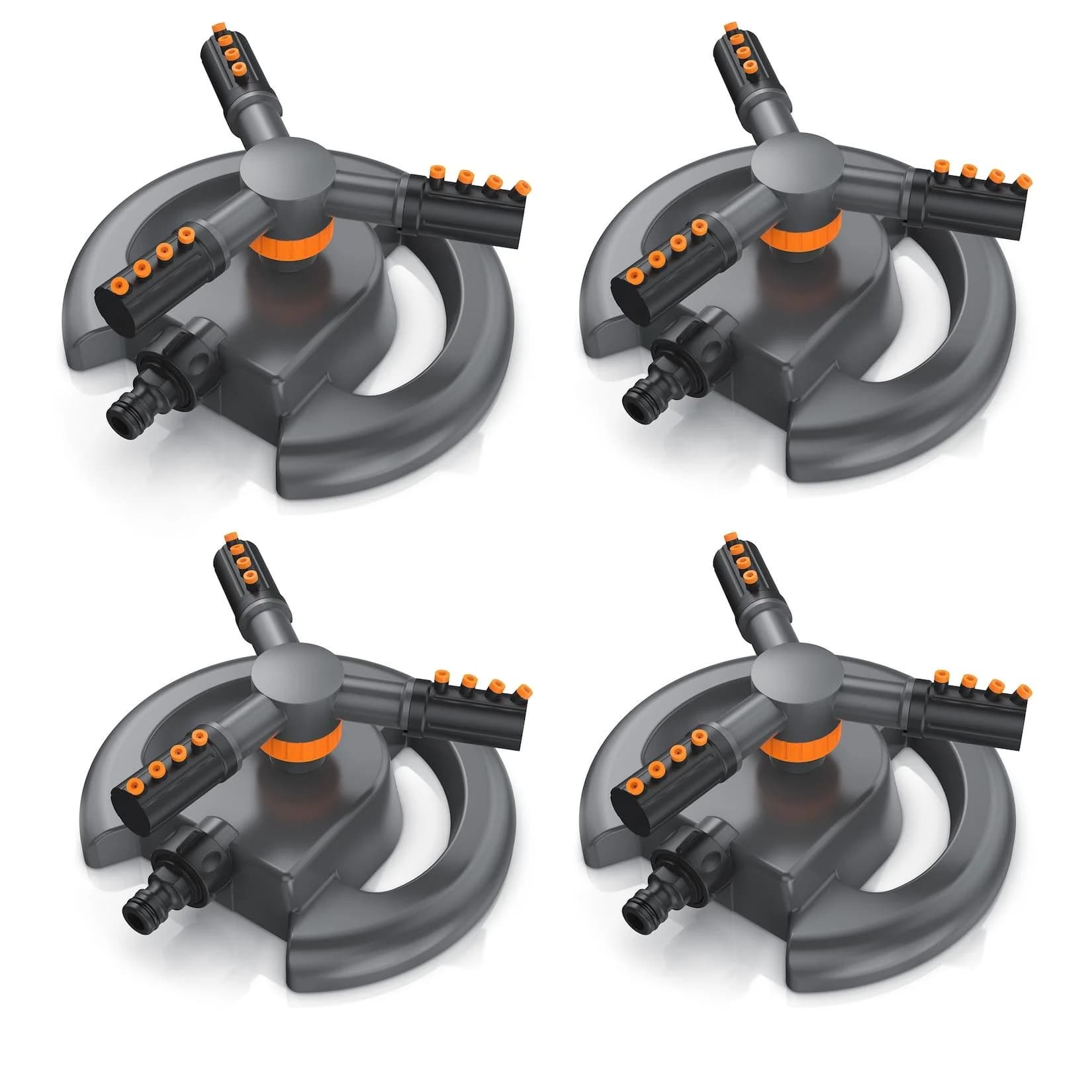 Brandson 4x Kreisregner Garten Sprinkler 360° Rasensprenger