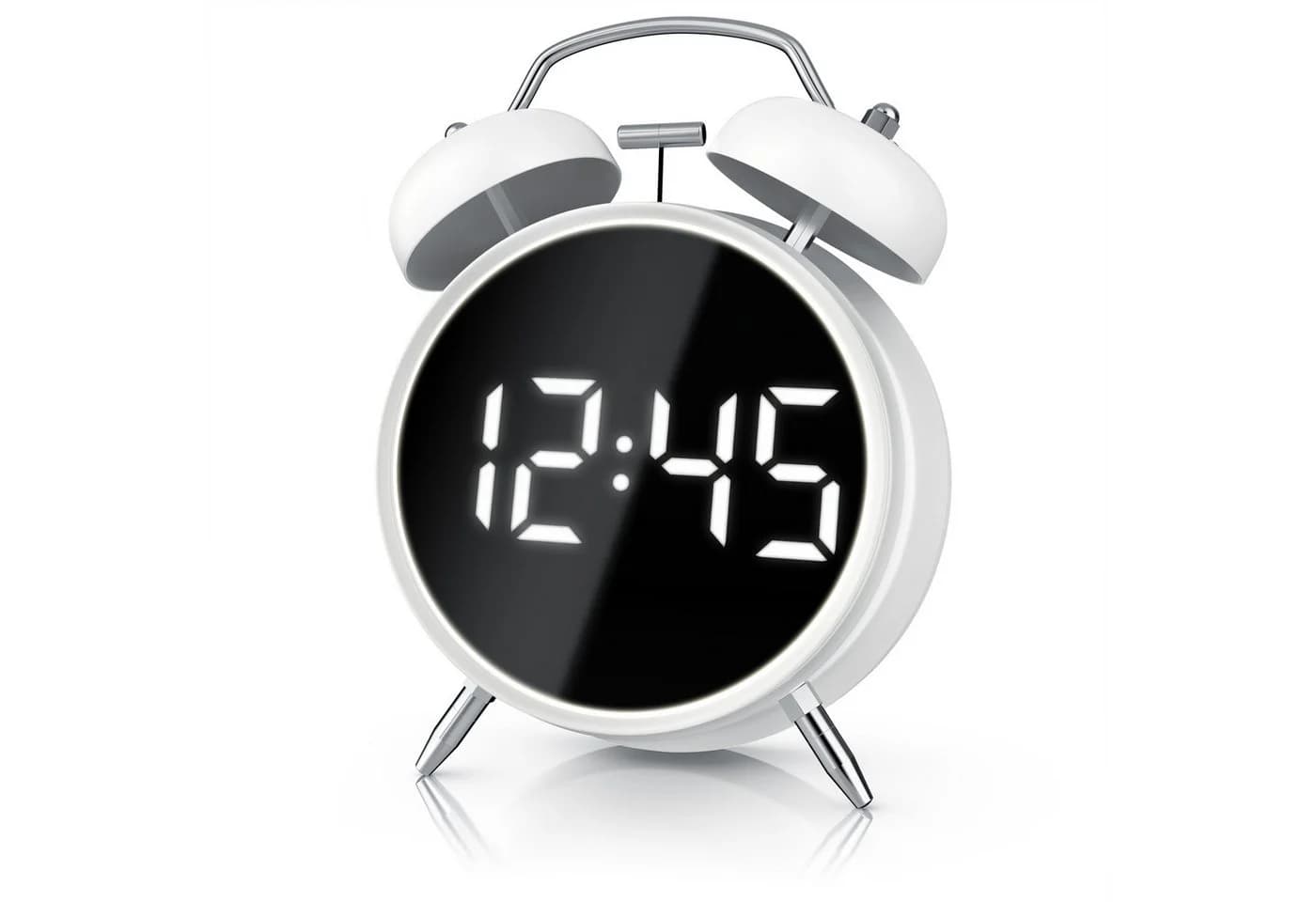 BEARWARE Wecker Digital Retro mit Lichtring und lautem Alarm - Bild 2