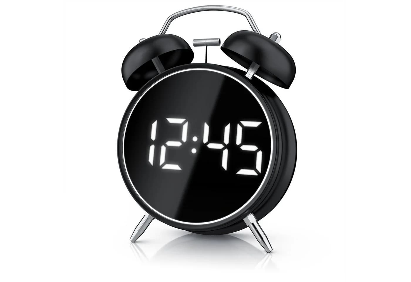 BEARWARE Wecker Digital Retro mit Lichtring und Lautem Alarm - Bild 2