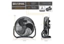 Brandson Bodenventilator Retro Schwarz 120W Hoher Luftdurchsatz Bild 3