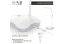 BEARWARE LED Schreibtischlampe Dimmbar Weiß USB/Batterie Bild 3