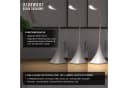 BEARWARE LED Schreibtischlampe Weiß Flexibler Schwanenhals USB & Batterie Bild 4