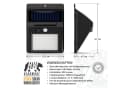 BEARWARE LED Solarleuchte Außen mit Bewegungsmelder & Akku Schwarz Bild 1