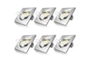 Brandson 6x LED Einbaustrahler Edelstahl Optik Schwenkbar Warmweiß Bild 2