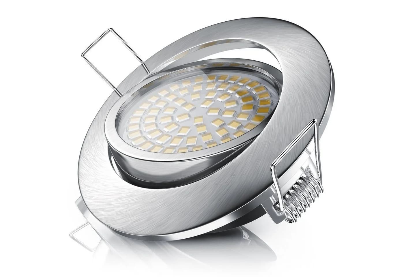 Brandson LED Einbaustrahler 6er Set Silber Dimmbar Schwenkbar - Bild 2