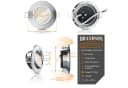 Brandson LED Einbaustrahler 6er Set Silber Dimmbar Schwenkbar Bild 4