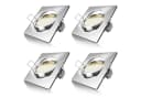 Brandson LED Einbaustrahler 4er Set Schwenkbar Warmweiß Silber Bild 2