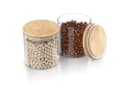 Arendo Aufbewahrungsbecher 2x 0,75 L Glas mit Bambusdeckel Bild 5