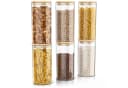 Arendo 6er Glasbehälter-Set 1,5 L mit Bambusdeckel Bild 2