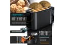 Arendo Frühstücks-Set Edelstahl Wasserkocher 1,5l & 4-Scheiben Toaster Schwarz Bild 4