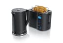 Arendo Frühstücks-Set Edelstahl Wasserkocher & Toaster Schwarz Bild 2