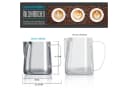 Arendo Milchkännchen 350ml Edelstahl mit elektrischem Milchaufschäumer Set Bild 5