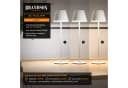 Brandson LED Tischleuchte mit Akku, Kabellos, Touch, Dimmbar, Metall, 3 Farbtemperaturen, Nachttischlampe, Schreibtischlampe Bild 4
