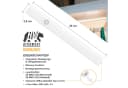 BEARWARE Unterschrankleuchte Schranklicht mit Bewegungsmelder, Akku, 3 Lichtfarben, dimmbar, PIR, Lichtsensor, Memory-Funktion, Dauerlicht, Auto-Modus, LED, Warmweiß, Neutralweiß, Kaltweiß, 500 mAh, USB-C, Magnethalterung Bild 1