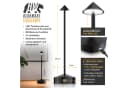 BEARWARE LED Tischleuchte Kabellos 3 Lichtfarben Touch Dimmfunktion Bild 1