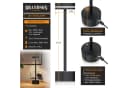 Brandson LED Tischleuchte Tischlampe, stufenlos dimmbar, 3 Lichtfarben, Akku 3600 mAh, Touch, USB-C, modern, platzsparend Bild 1