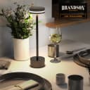Brandson LED Tischleuchte Tischlampe, stufenlos dimmbar, 3 Lichtfarben, Akku 3600 mAh, Touch, USB-C, modern, platzsparend Bild 5