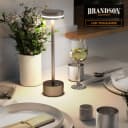 Brandson LED Tischleuchte Grau Dimmbar 3 Lichtfarben Akku Bild 5