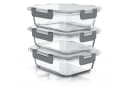 Arendo Frischhaltedose 3er-Set Glas 1040ml Luftdicht Stapelbar Bild 2