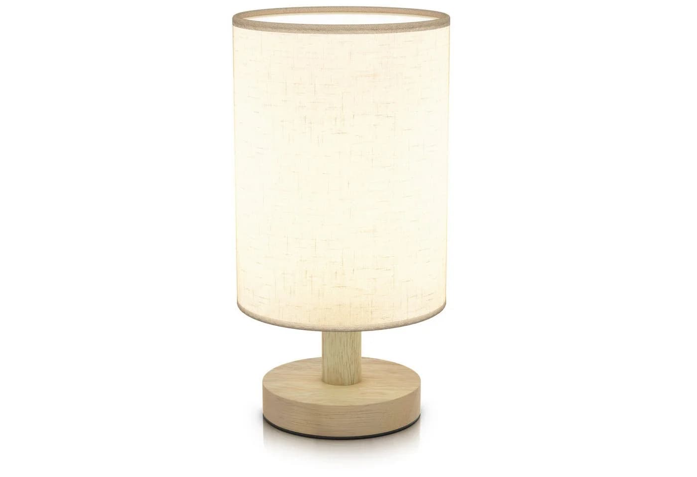 MyBeo LED Nachttischlampe Stoffschirm 3 Lichtmodi - Bild 2