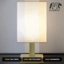 MyBeo LED Nachttischlampe Stoffschirm Holzfuß 3 Lichtmodi Bild 4