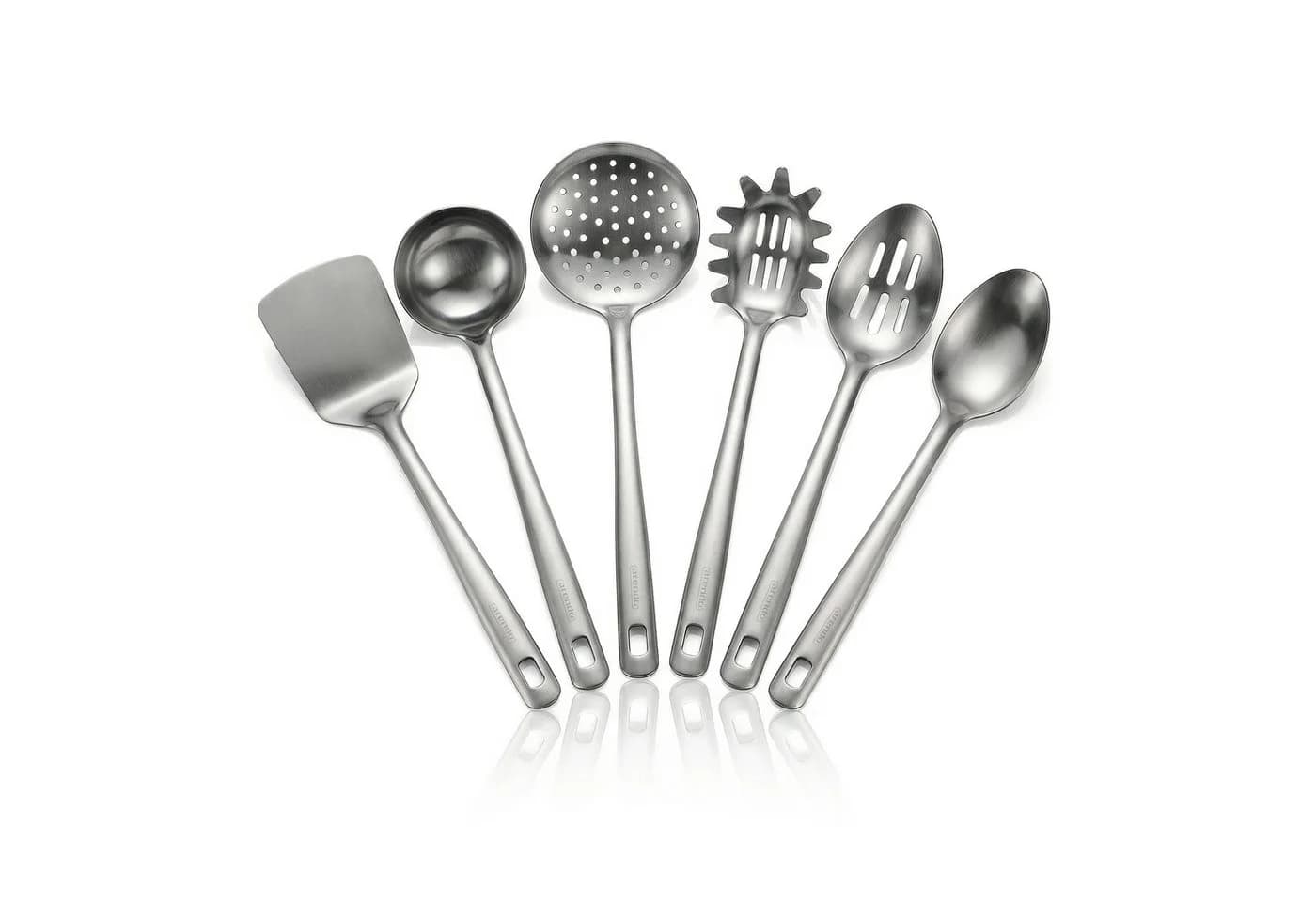 Arendo Kochbesteck-Set 6-tlg. Edelstahl Silber - Bild 2