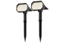 Brandson LED Gartenstrahler Solar Erdspießleuchte 2er Set Schwarz Bild 2