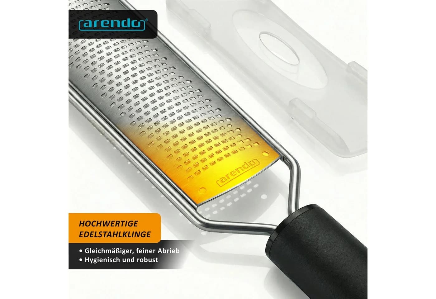 Arendo Multireibe Küchenreibe Edelstahl Schwarz/Silber - Bild 5