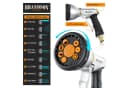 Brandson Flexschlauch 22,5 m Set mit Brause & Verteiler Schwarz/Orange Bild 4