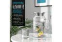 Arendo Glaskaraffe 1450 ml mit Edelstahldeckel und Sieb Bild 1