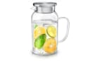 Arendo Glaskaraffe 1450 ml mit Edelstahldeckel und Sieb Bild 2