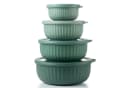 Arendo Salatschüssel 4er Set Grün mit Deckel Bild 2