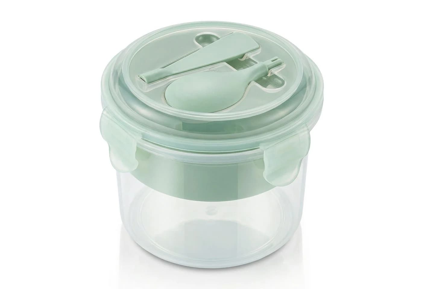 Arendo Snackbecher 500ml mit Besteck & Trenneinsatz - Bild 2