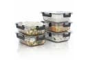 Arendo Frischhaltedose 5er Set Glas Lunchboxen transparent Bild 2