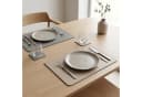 Arendo Platzset 6er Set Premium Tischset doppelseitig Grau Beige Bild 4