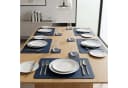 Arendo Platzset 6er Set Premium Kunstleder Dunkelblau Bild 1