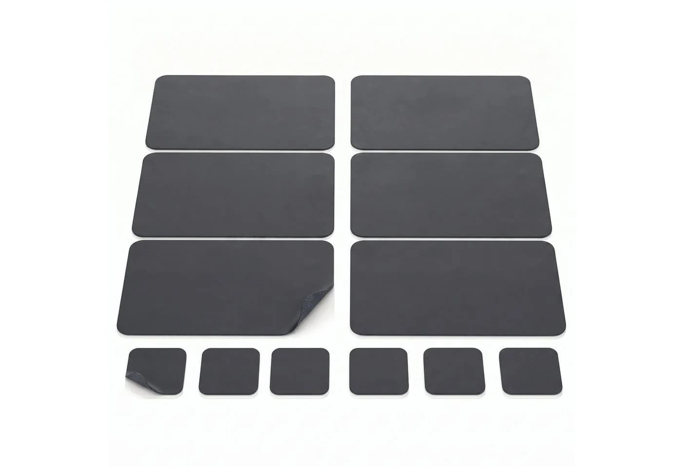 Arendo Platzset 6er Set Premium Kunstleder Dunkelblau - Bild 2