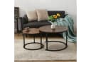 BIGTREE Couchtisch 2er Set Braun Marmoroptik Bild 3
