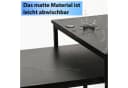 BIGTREE Couchtisch 2er Set Modern Industrial Metall Holz Schwarz Bild 5