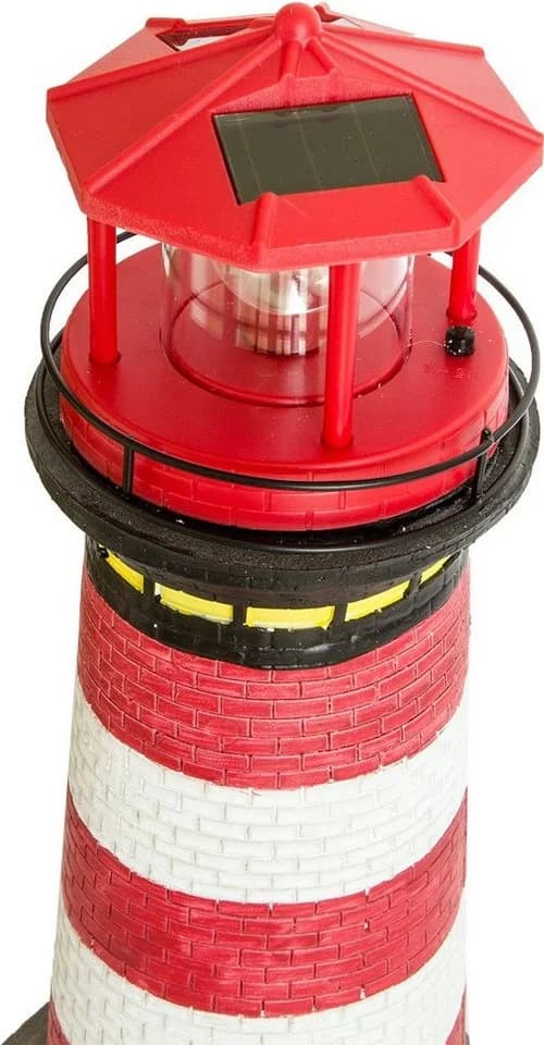 Lemodo Solar-Leuchtturm Dekofigur mit rotierender Beleuchtung - Bild 4
